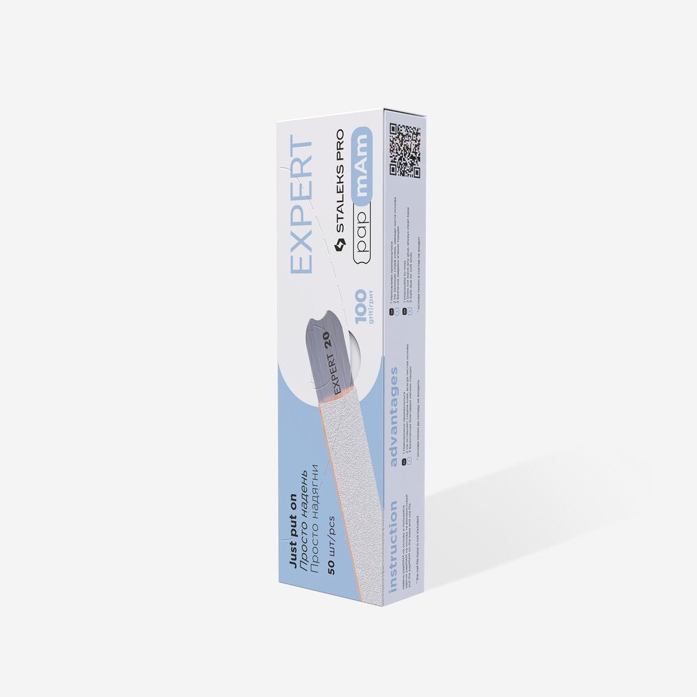 STALEKS PRO STALEKS PRO Disposable White papmAm Files EXPERT 22 — 100 Grit, 50 Count, image 3