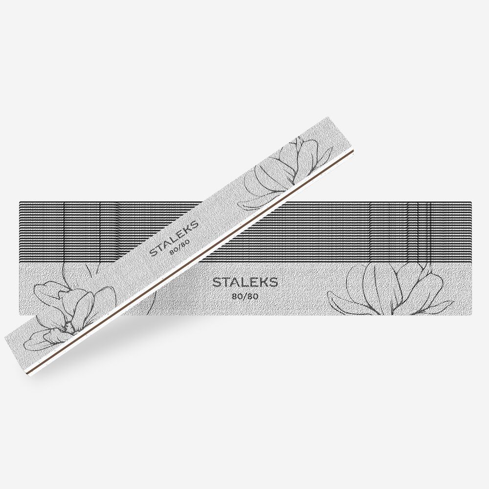 STALEKS PRO STALEKS PRO Straight Jumbo Mineral Nail File EXPERT 20 — 80/80 Grit, 25 Count, image 3